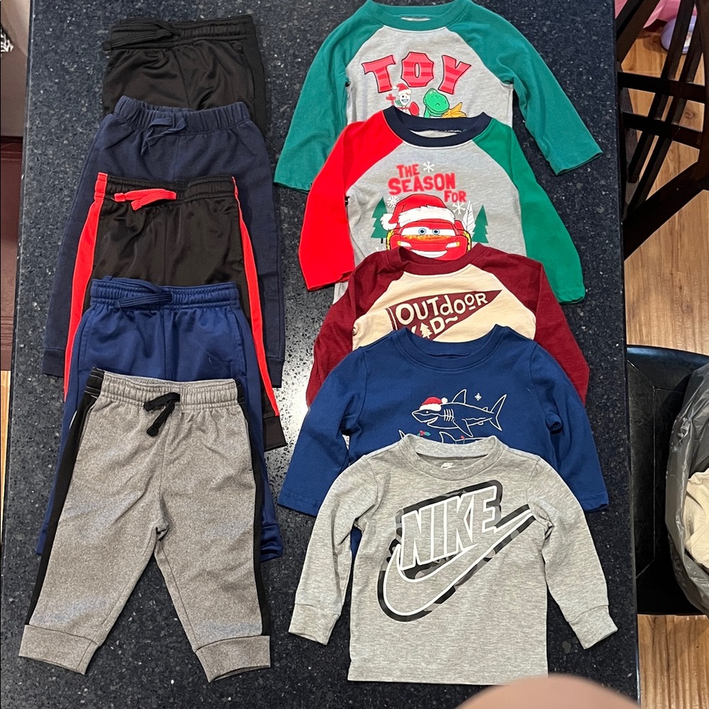 Long Sleeve Tee with Boys Tops & Joggers Bundle